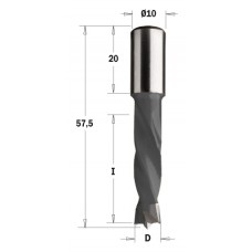 308.130.11 Сверло HW NP D = 13 I = 30 L = 57,5 S = 10x20 RH