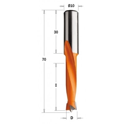 311.111.12 Свердло NP HW D=11,1 I=35 L=70 S=10x30 LH