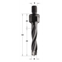 346.060.11 Сверло NP винт. хвост. HW D = 6 I = 43 LB = 63 S = M10 RH