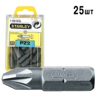 Бита с шестигранным хвостовиком 1/4” под шлиц Pz2 длиной 25 мм STANLEY 1-68-949