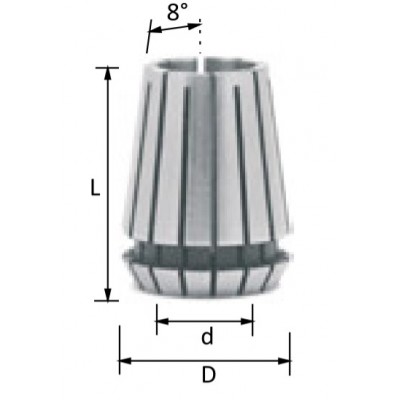 Цанги er11 чпу верстати er11d05 5x11,5x18