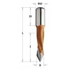 375.080.12 Свердло P HM D=8x40 10x25 x70 LH