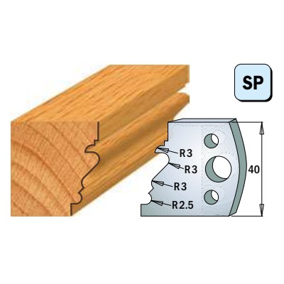 Профільні ножі (пара) 690.122 40x4 SP