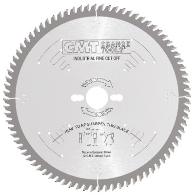 CMT 300x30x3,2x96 торцовочний пильний диск по дереву, поперечний чистий різ (285.096.12M)