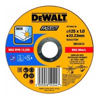 Круг отрезной по металлу INOX FASTCUT 125 х 1 х 22,23 мм DeWALT DT43902