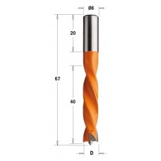 307.100.12 Свердло NP HW D=10 I=40 L=67 S=8x20 LH