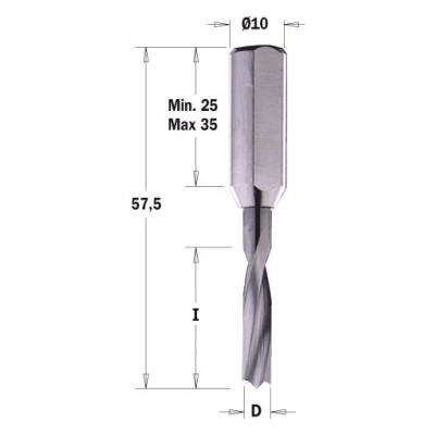 310.040.22 Свердло NP HWM D=4x20 L=57,5 S=10x25 LH XTREME