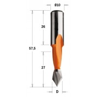 313.080.12 Сверло HW P D = 8 I = 27 L = 57,5 S = 10x26 LH