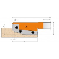 Пара ножей 19,8X11,9X1,5мм (A1) 695.013.A1 для фрез CMT серии 694