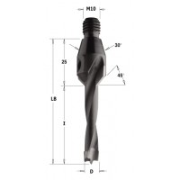 337.120.11 Сверло NP винт. хвост. GZ D = 12 I = 50 LB = 75 S = M10 / 30 ° RH