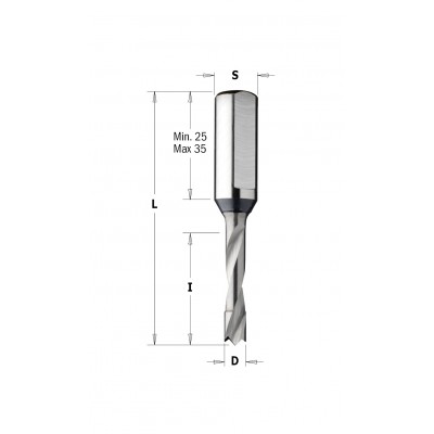 310.013.20 Свердло NP HWM D=1,3x5 L=57,5 S=10x30 RH-LH XTREME