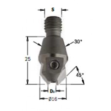 Зинкер с винтовым хвостовиком 351.050.11 M10/30°x5 HM