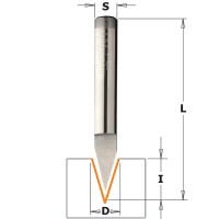 6x9x50x35 ° x6 Фрези для гравіювання (60 °), (35 °) СМТ