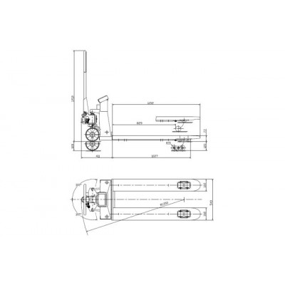 Тележка подъемная гидравлическая (Рокла) Holzmann HUB 25KG