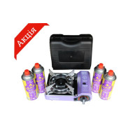 Портативна газова плитка Orcamp CK-506 + 4 картриджи 227 г