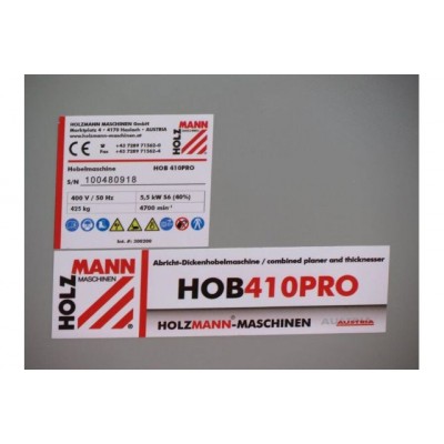 Деревообрабатывающий станок фуговально рейсмусовый Holzmann HOB410PRO_400V