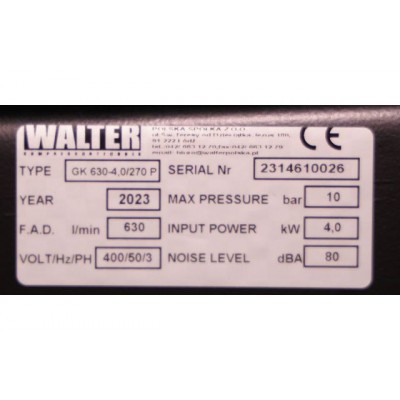 Компрессор поршневой 220 вольт walter gk 630-4