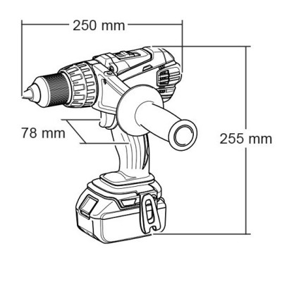 Аккумуляторная дрель-шуруповерт Makita DDF 458 Z