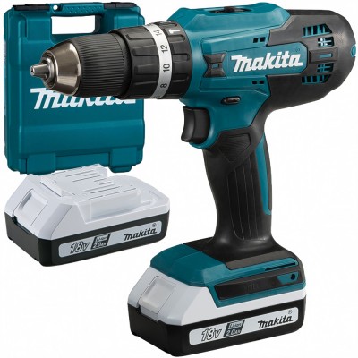 Акумуляторний ударний дриль-шуруповерт Makita HP488DWAE