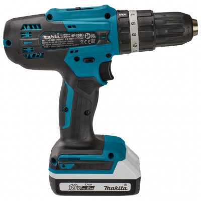 Аккумуляторная ударная дрель-шуруповерт Makita HP488DWAE