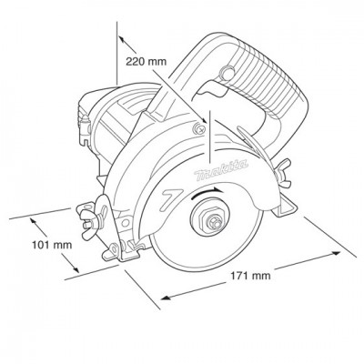 Алмазна дискова пила Makita 4101 RH