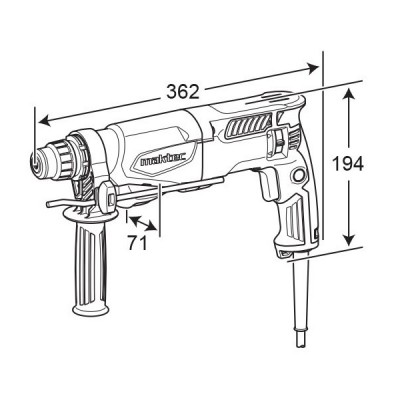 Перфоратор строительный Maktec MT 870