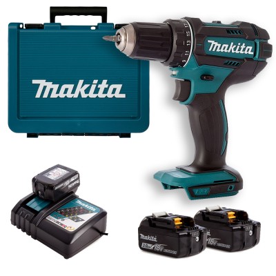 Аккумуляторная дрель-шуруповерт Makita DDF 482 RFE3