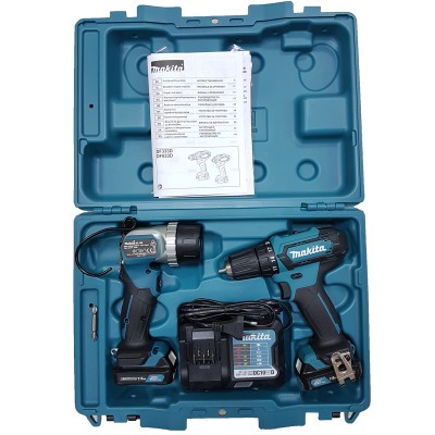 Аккумуляторная дрель-шуруповерт Makita DF333DWYE + фонарь Makita DEADML106