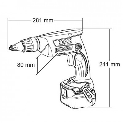 Аккумуляторный шуруповерт для гипсокартона Makita BFS 451 Z