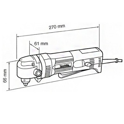 Кутовий дриль Makita DA 3010 F