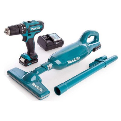 Акумуляторний дриль-шуруповерт Makita DF331DWYE + пилосос CL 106 FDZ
