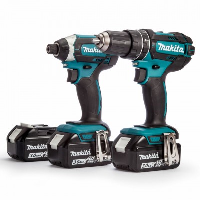 Набір інструментів Makita DLX2131JX1 (DHP482Z, DTD152Z, DC18RC, BL1830x3, Makpac)