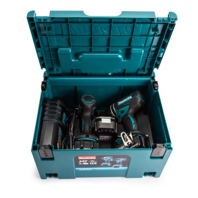 Набір інструментів Makita DLX2131JX1 (DHP482Z, DTD152Z, DC18RC, BL1830x3, Makpac)