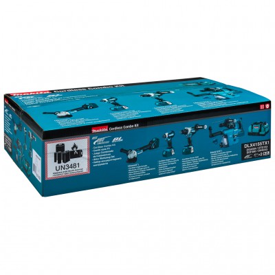 Набор инструментов Makita  DLX4155TX1 (DDF486Z, DTD153Z, DGA504Z, DHR243Z, DX07)
