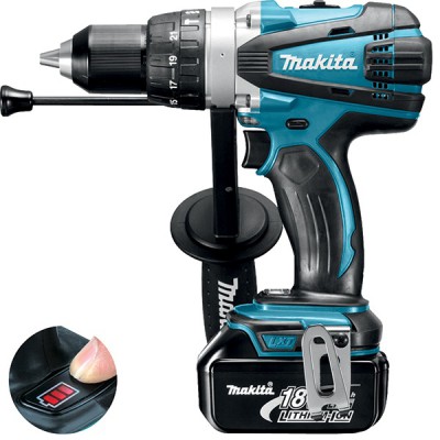 Акумуляторний ударний дриль-шуруповерт Makita DHP 458 RFJ