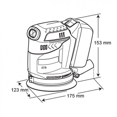 Аккумуляторный эксцентрик Makita DBO 180 Z (без АКБ)