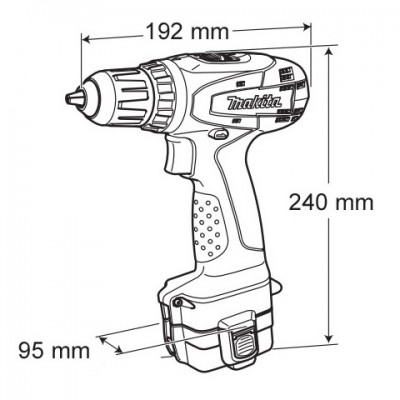 Аккумуляторная дрель-шуруповерт Makita 6261 DWLE 1,9 А·ч