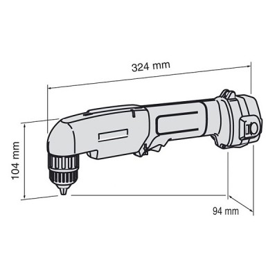 Аккумуляторная угловая дрель-шуруповерт Makita DA 312 DWAE