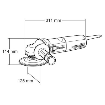 Полировальная шлифмашина Makita 9565 CLR