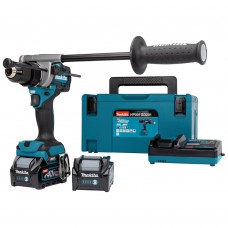Акумуляторний дриль-шуруповерт із ударом Makita XGT 40 V MAX HP001GD201