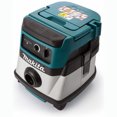 Аккумуляторный пылесос строительный гибрид (без акб) Makita DVC861LZ