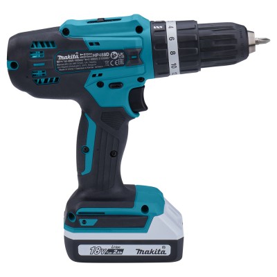 Аккумуляторная ударная дрель-шуруповерт Makita HP488D002