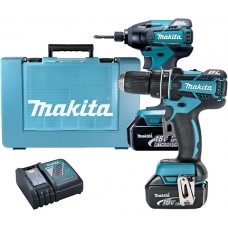 Набор инструментов Makita  DLX2002 (DHP480Z, DTD129, BL1830x2, DC18RC)