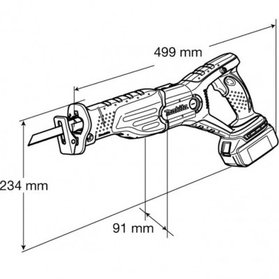 Аккумуляторная сабельная пила Makita  BJR 181 Z