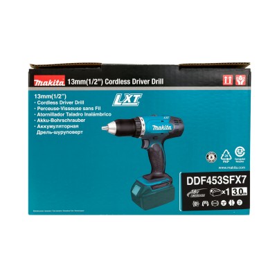 Makita DDF453SFX7 Аккумуляторная дрель-шуруповерт