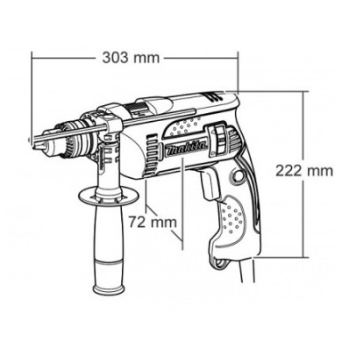 Дрель ударная Makita HP 1641 KX2