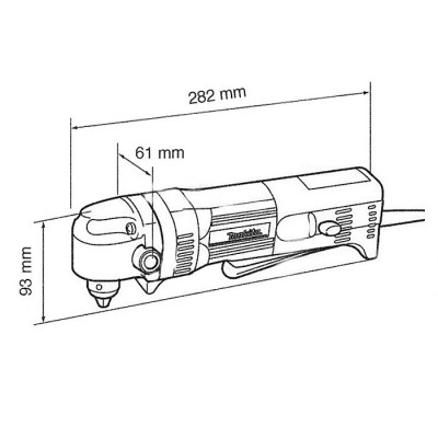 Кутовий дриль Makita DA 3011 F