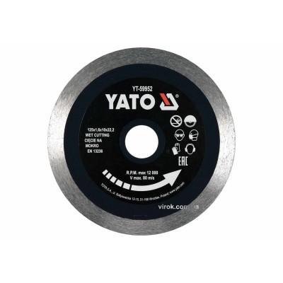 Диск 125 мм для керамики YATO YT-59952