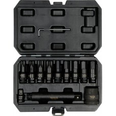 Набір ударних головок TORX, HEX 1/2, 3/4, 12 шт. YATO YT-10655