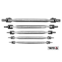 Набор ключей TORX шарнирных двухсторонних T15-T60 YATO YT-05320, 5 шт.